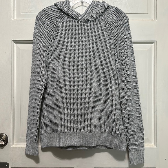 Express Sweaters - EXPRESS Women’s Gray Long Sleeve Cotton Pullover Hoodie Sweater Sz XS